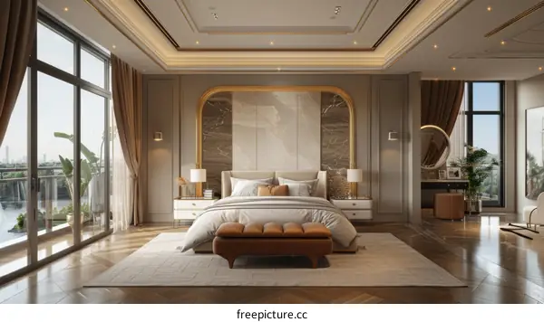 Luxury Bedroom Interior Design Illustration