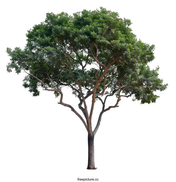 [Transparent Background PNG]Green Tree Isolated On White Background