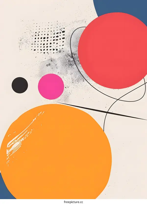 Abstract Art Geometric Shapes Background