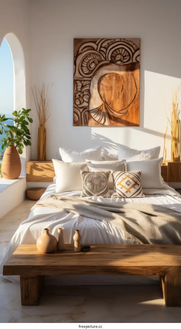 Modern coastal bedroom interior design