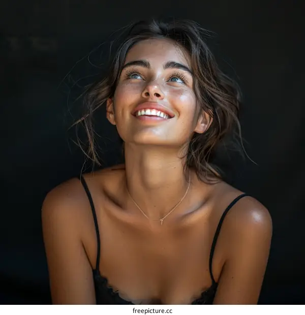 Beautiful Woman Smiling Portrait