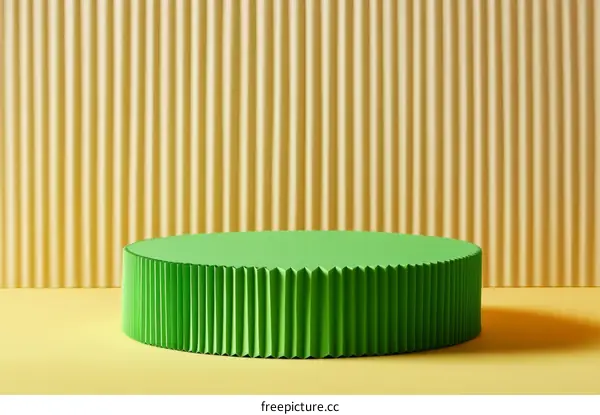 Abstract Minimalist Green Product Display