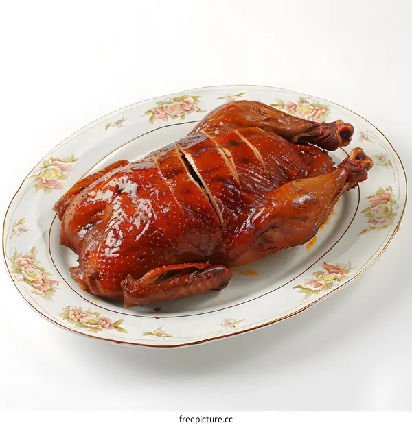 Roasted Chicken on a Plate