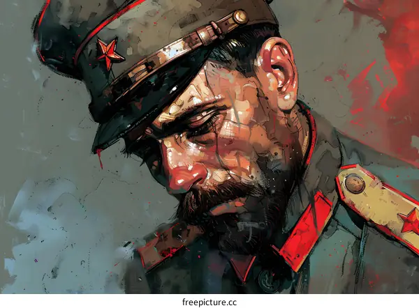 Portrait of a Soviet soldier