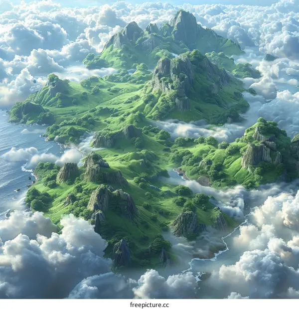 Fantastic Floating Islands Above the Clouds