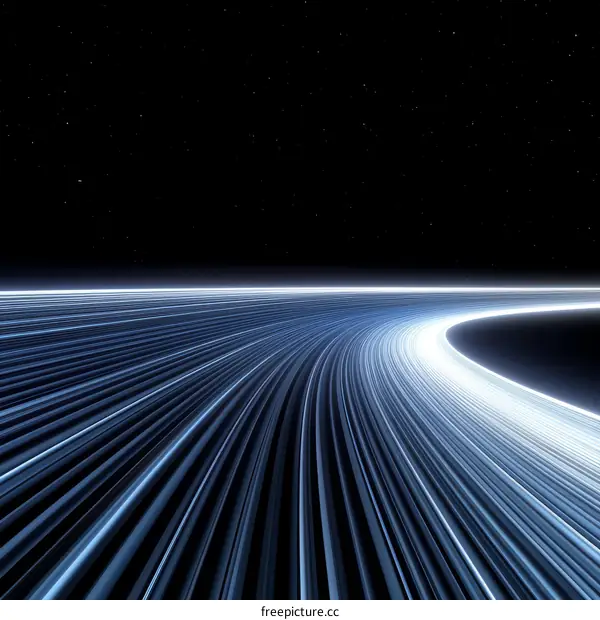 Abstract Futuristic Space Travel Pathway