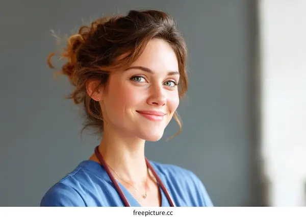 Smiling Female Medical Professional Portrait