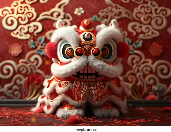 Chinese lion dance