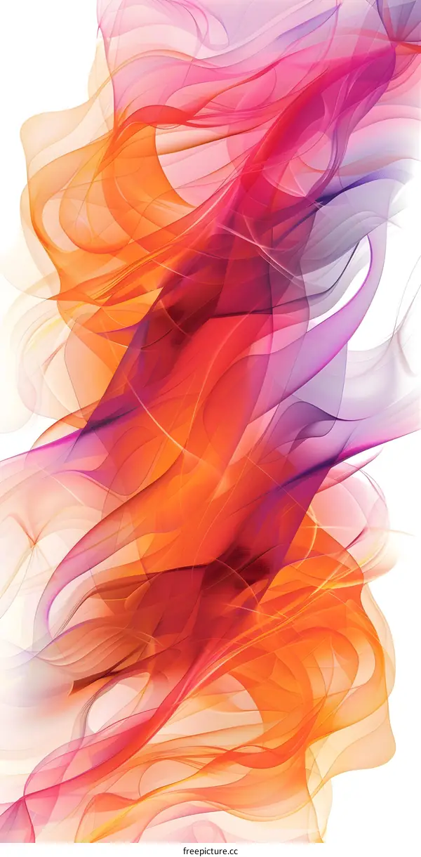 Colorful abstract ribbons