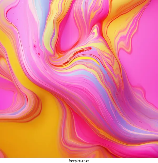 Colorful abstract painting with vibrant colors