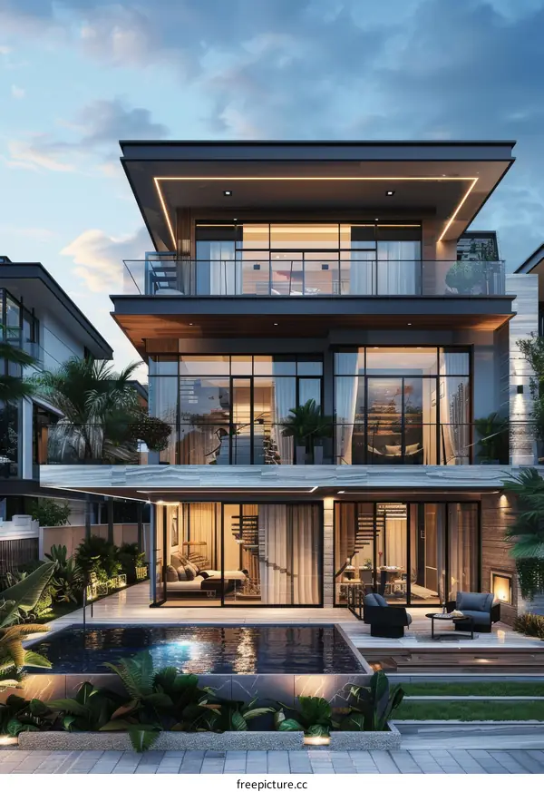 Modern Luxurious House Exterior Design