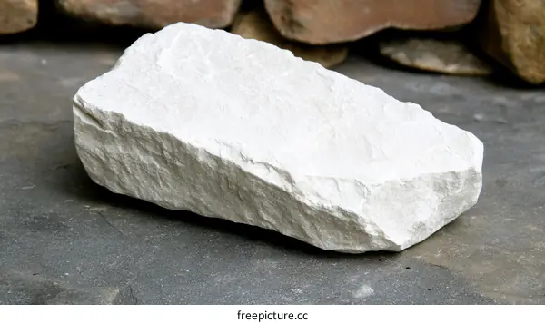 White Stone Decor Piece