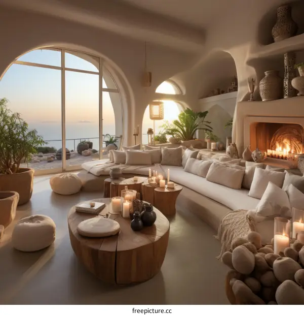 Tranquil Mediterranean Villa Overlooking the Sea