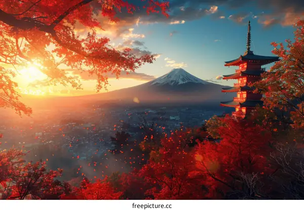 Mount Fuji in Autumn