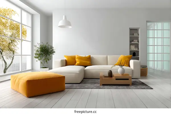 Modern Minimalist Living Room Interior Design