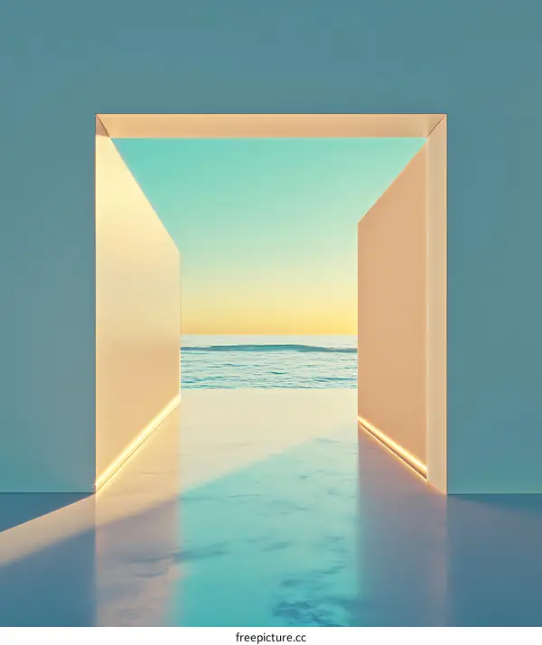 Minimalist Architecture With Ocean View