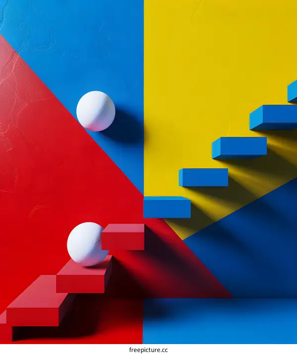 Abstract Geometric Shapes and Colorful Background