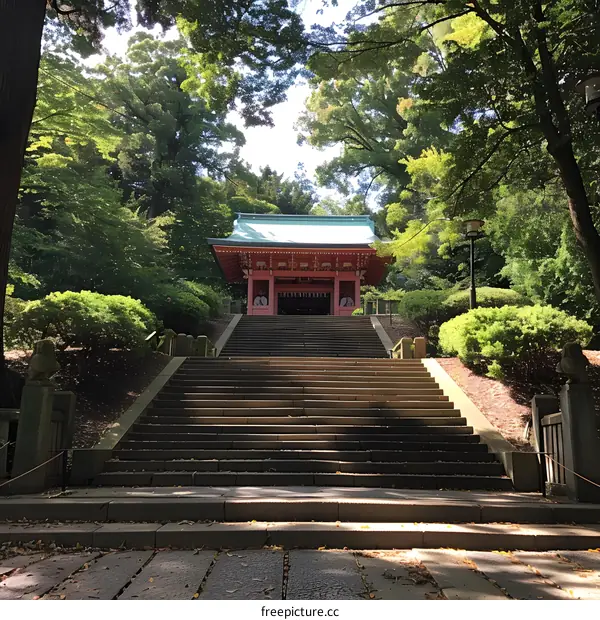 Steps to a Japanese Shrine