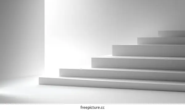 Abstract Minimalist Stairway Display
