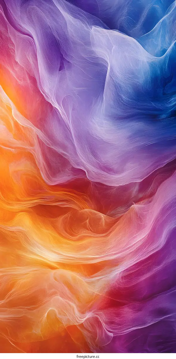Abstract Colorful Swirling Lines Background