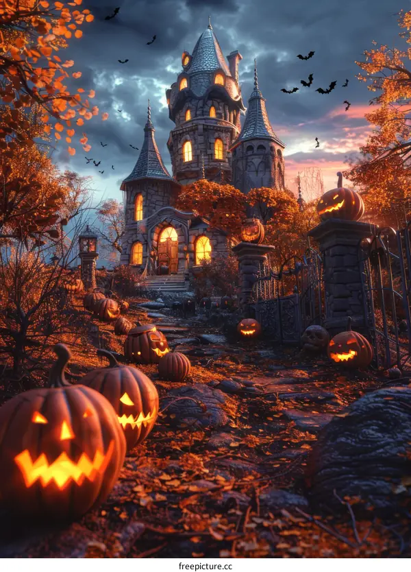 Halloween Pumpkin Castle