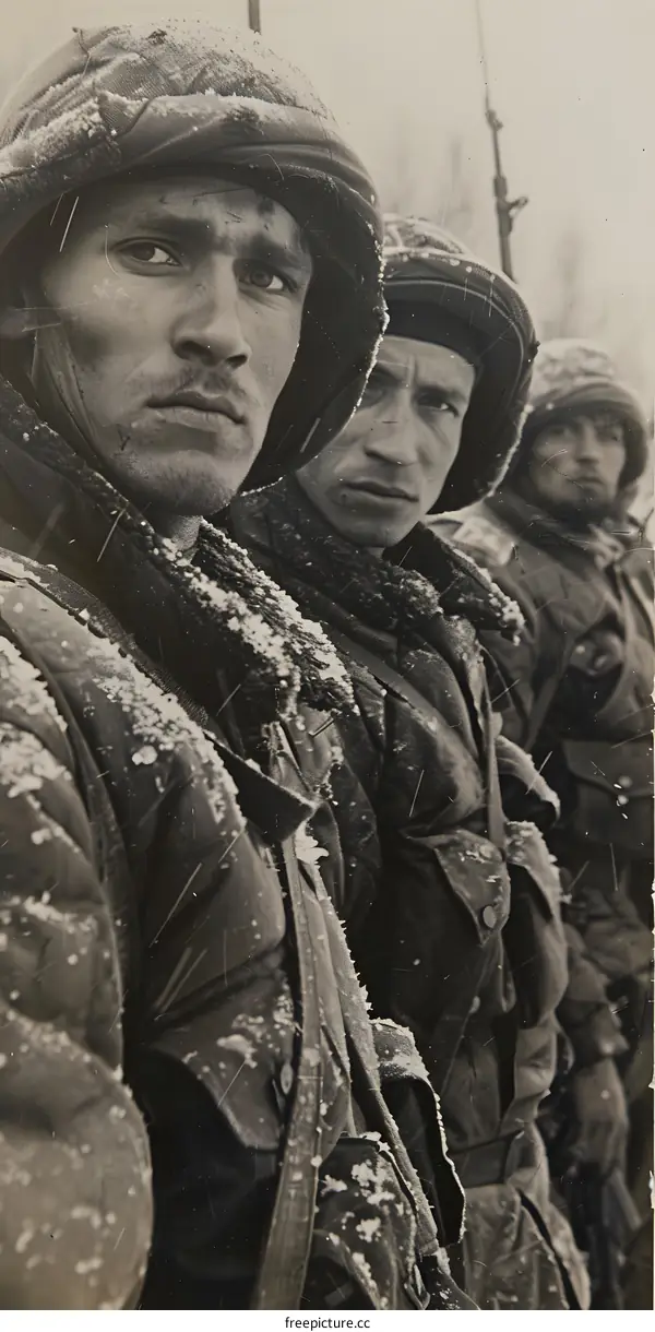 soviet soldiers in winter gear