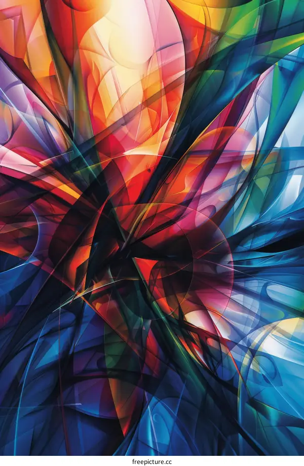 Vivid Abstract Swirls of Energy and Imagination