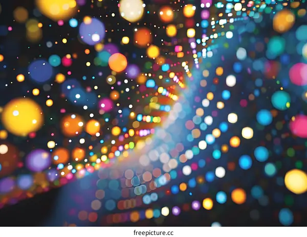 Abstract Colorful Bokeh Lights Background
