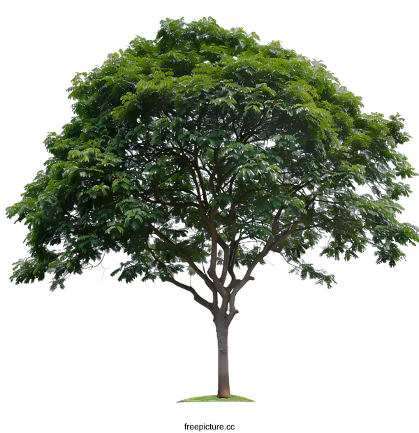 [Transparent Background PNG]Green Tree Isolated on White Background