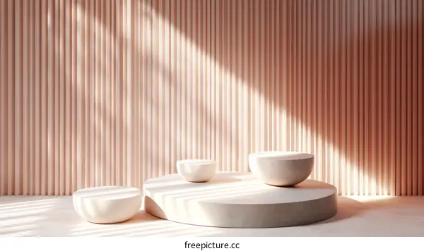 Modern Minimalist Product Display Podiums