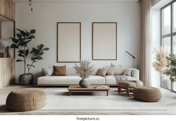 Modern Minimalist Living Room Interior Design