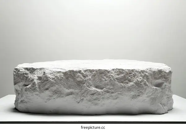 Abstract White Rock Display Stand
