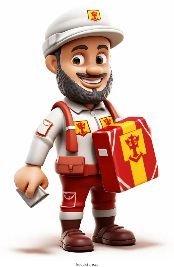 Delivery Man with Package