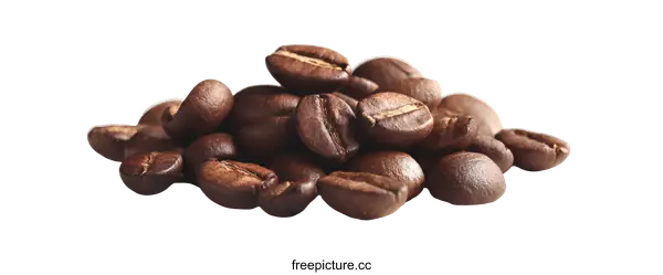 [Transparent Background PNG]Roasted Coffee Beans Close-up