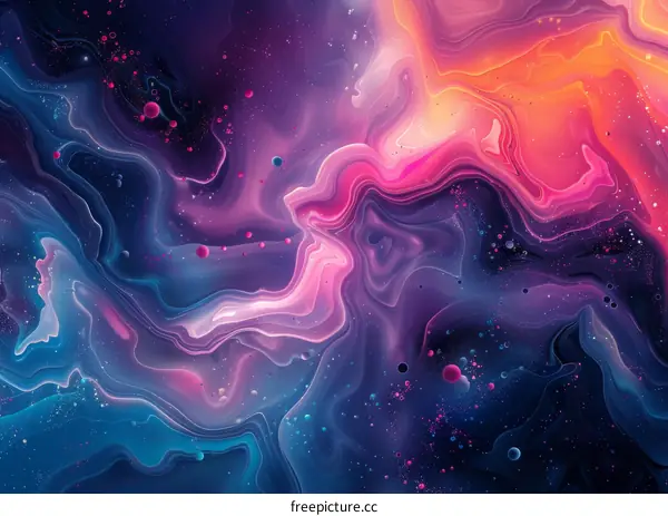 Mesmerizing Liquid Abstract Art Displaying Captivating Colors and Patterns