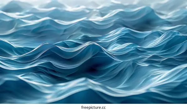 Blue ocean waves