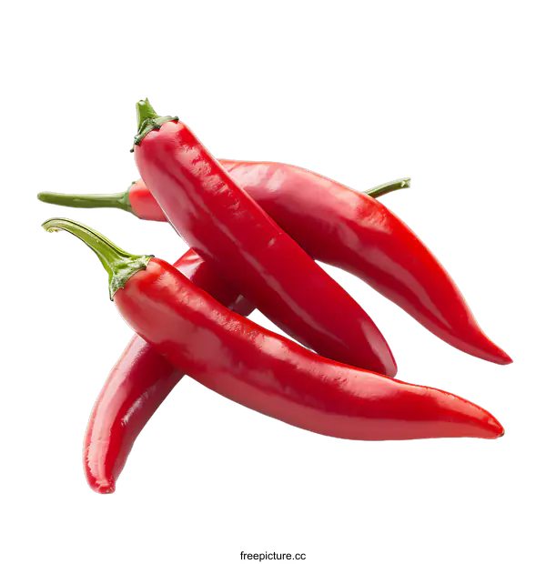[Transparent Background PNG]Red Hot Chili Peppers Isolated On transparent background