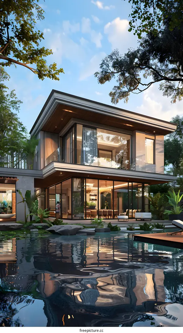 A modern style villa