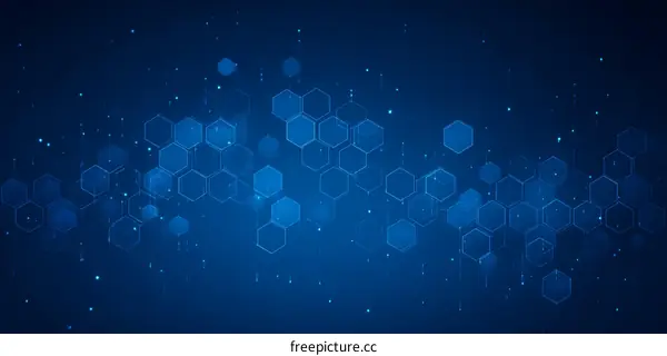 Abstract Hexagon Technology Background Design