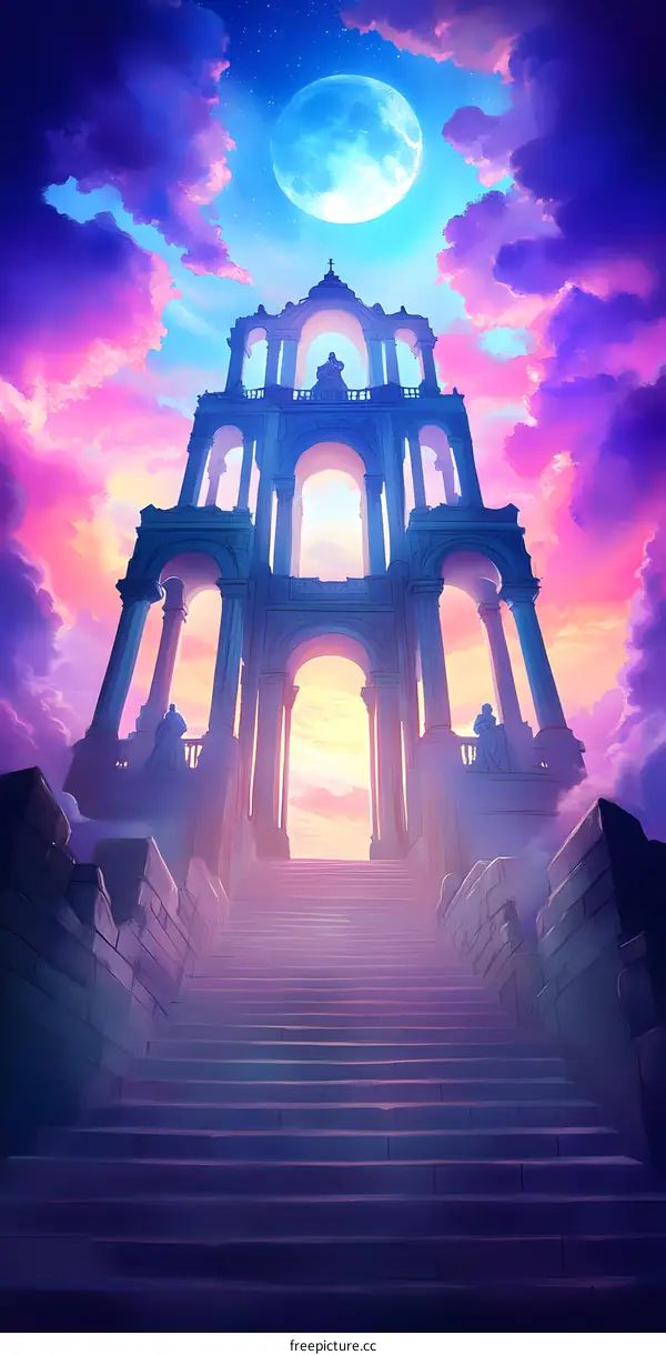 Fantasy Architecture Stairway to Heaven