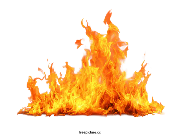 [Transparent Background PNG]Fiery Flames Abstract Background Image
