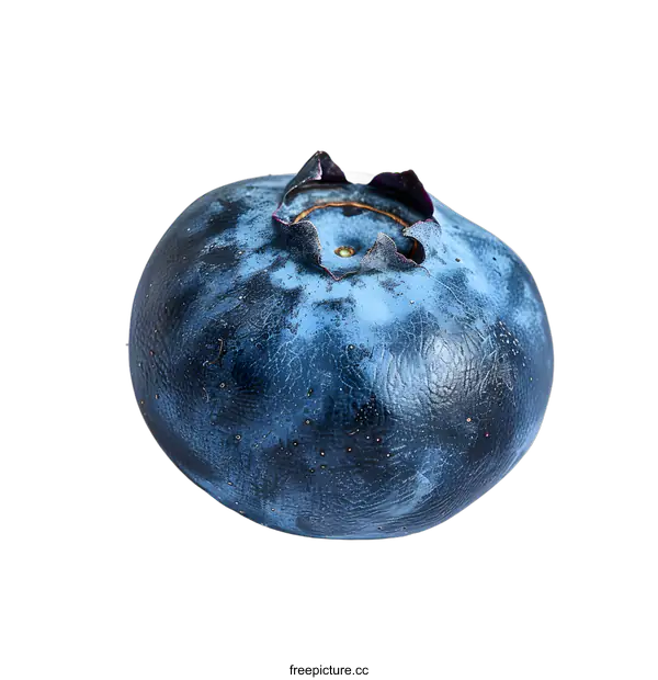 [Transparent Background PNG]Single blueberry on white background