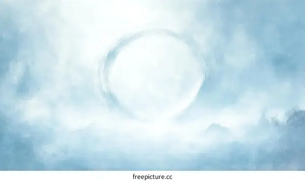 Abstract Light Blue Sky Circle