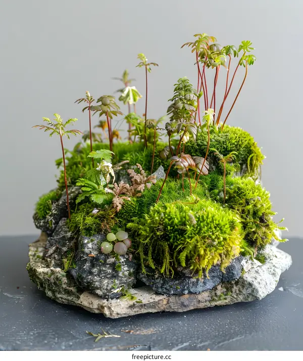 Green Moss Miniature Garden Landscape