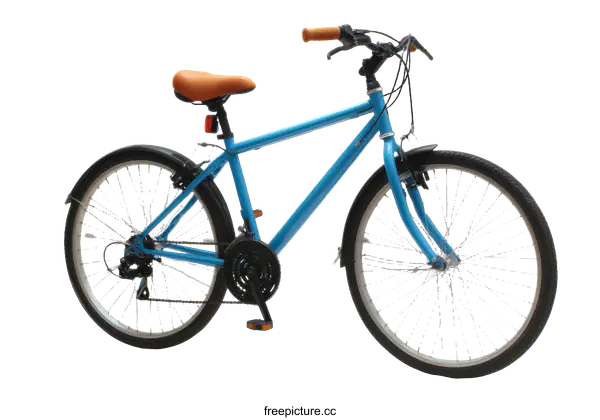 [Transparent Background PNG]Blue Bicycle Isolated on White Background