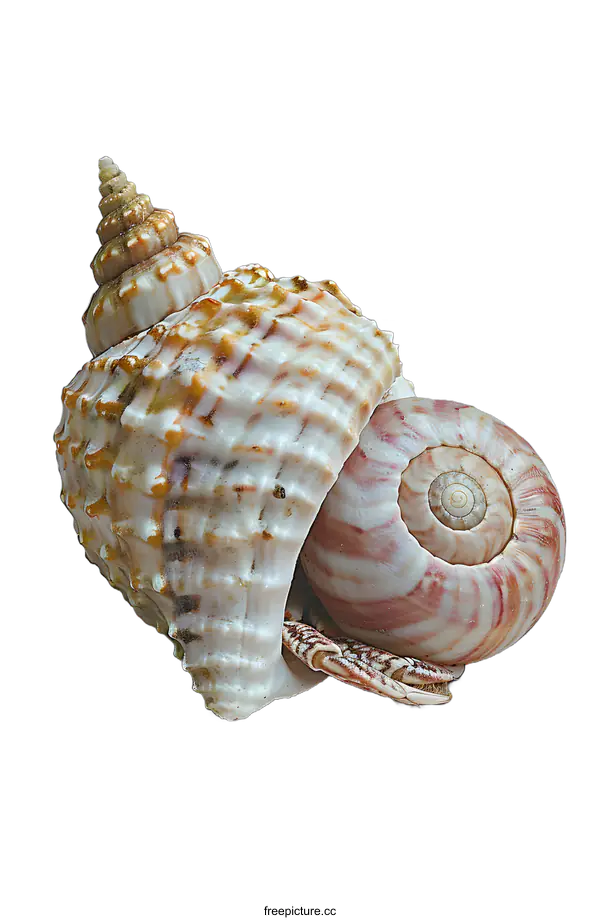 [Transparent Background PNG]Hermit Crab in a Seashell