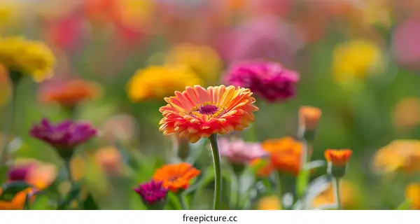 Close Up of a Pink and Yellow Gerbera Daisy