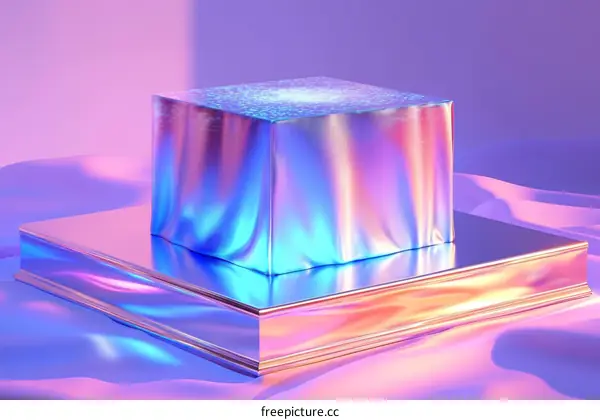Abstract Holographic Cube Display Platform