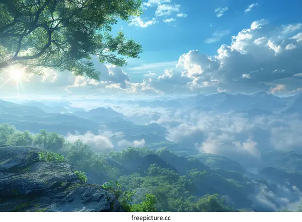 Impressive Mountain Nature Scene