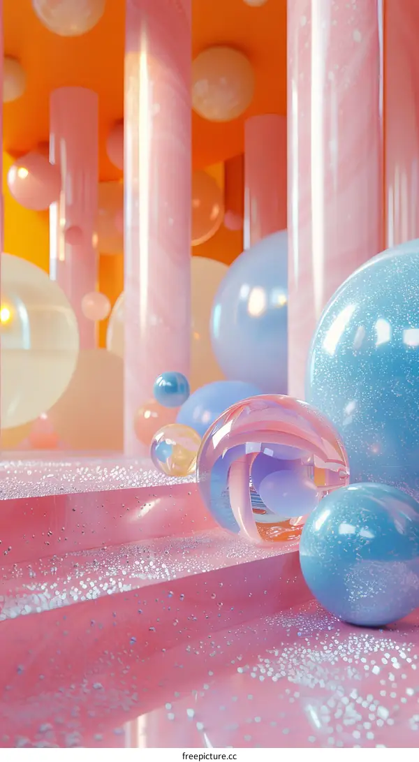 Abstract Colorful Geometric Shapes